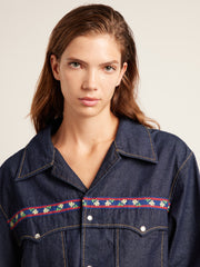 Isidro Archive Denim Shirt (Mid Denim) Women's Detail
