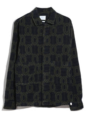 Stanley Cord Overshirt (True Navy) Flat