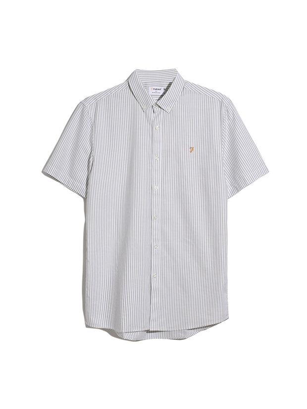 Brewer Stripe Short Sleeve Shirt In Balsam