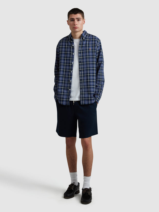 Macgregor Check Shirt In Sigil Blue