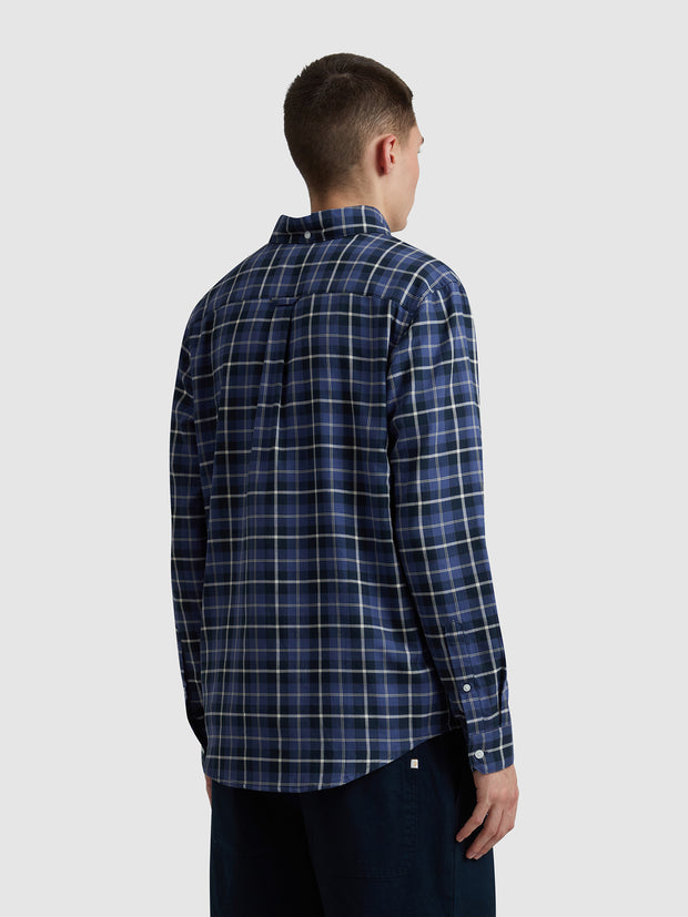 Macgregor Check Shirt In Sigil Blue