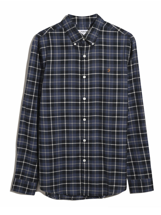 Macgregor Check Shirt In Sigil Blue