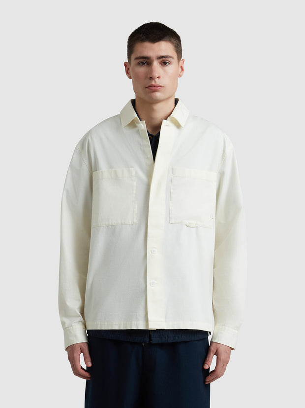 Aiden Overshirt In Ecru