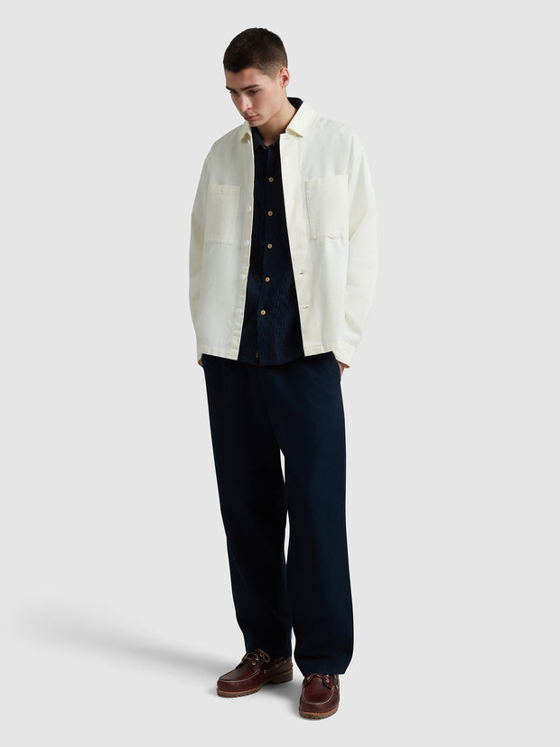 Aiden Overshirt In Ecru