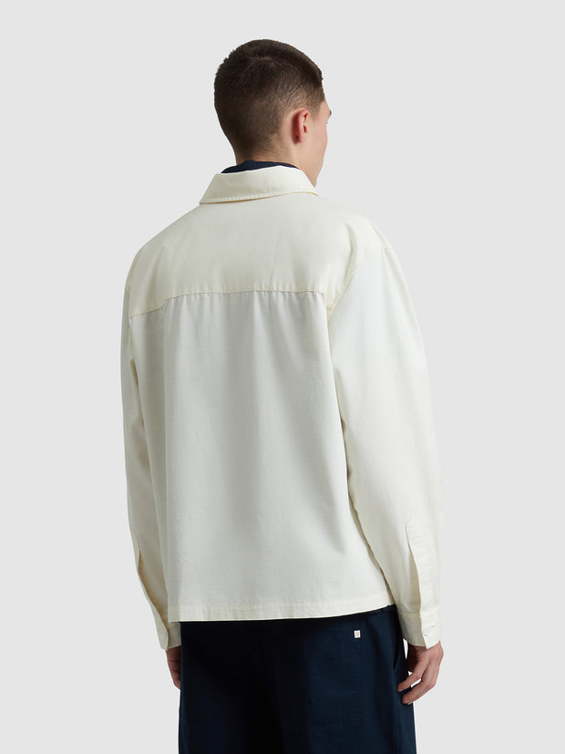 Aiden Overshirt In Ecru