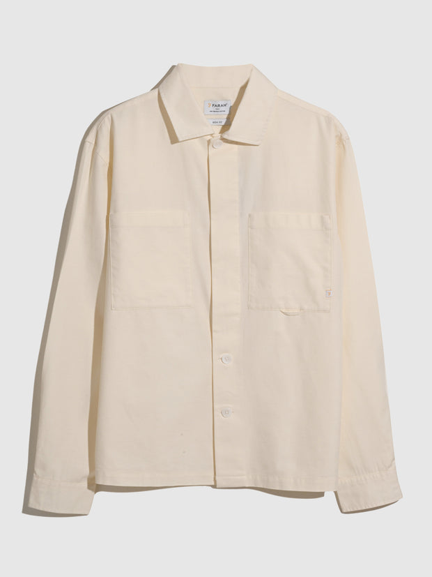 Aiden Overshirt In Ecru