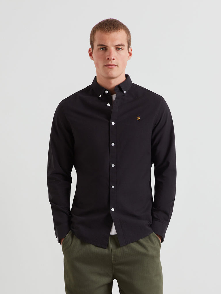 Brewer Slim Fit Organic Cotton Oxford Shirt