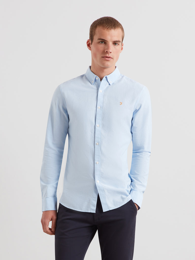 Brewer Slim Fit Organic Cotton Oxford Shirt