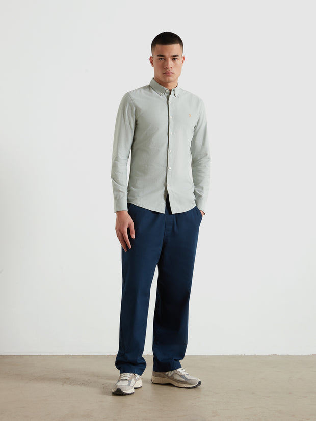 Farah Brewer Cotton Oxford Slim Fit - Camisa Para Hombre