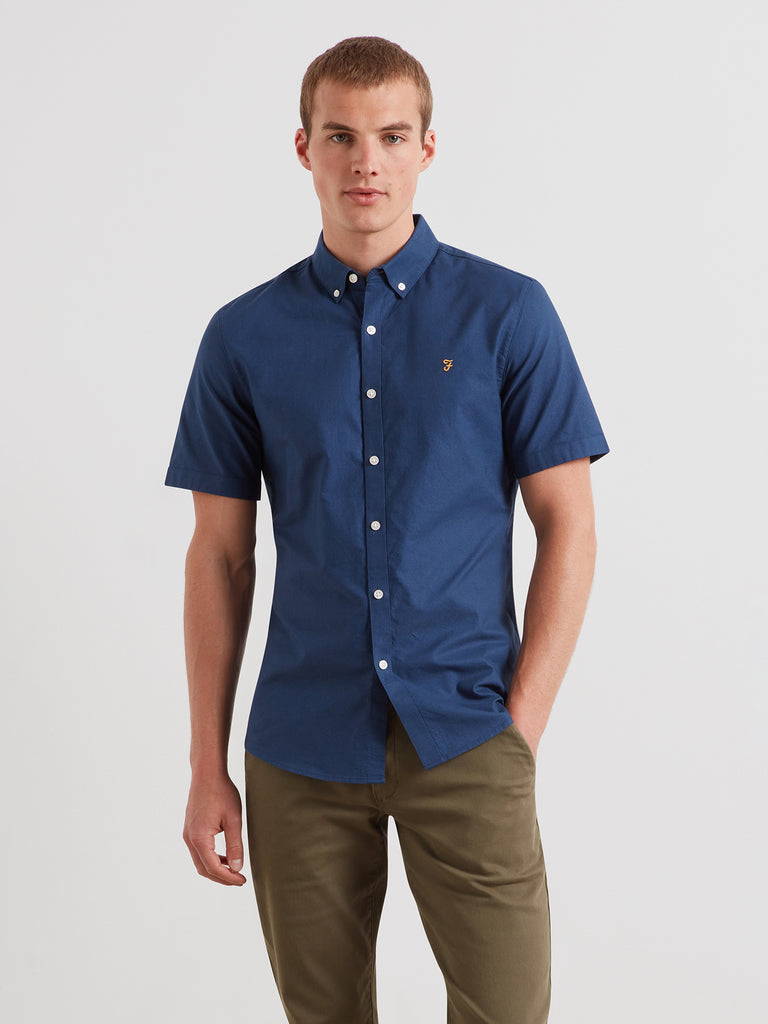 Brewer Short Sleeve Oxford Shirt Aegean