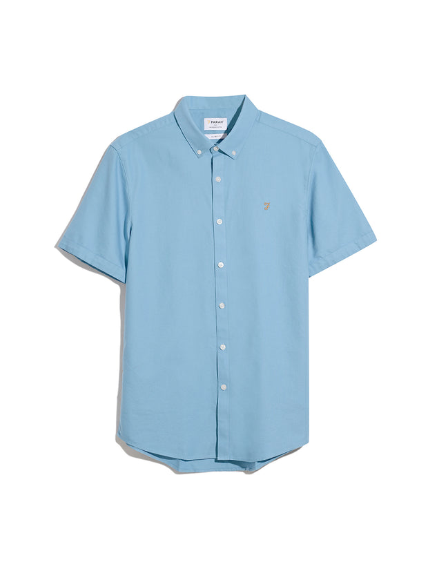 Brewer Short Sleeve Shirt In Arctic Blue