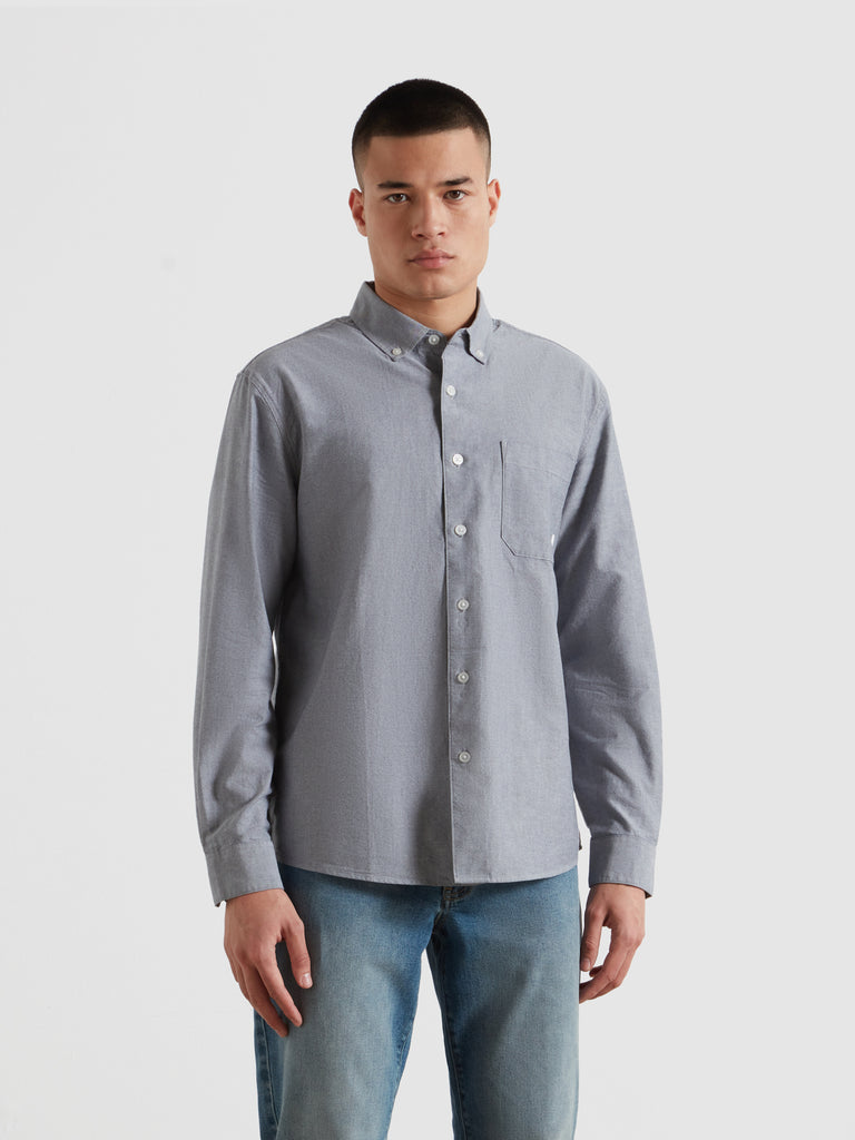 Brewer Relaxed Fit Oxford Shirt White True