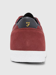 Stanton Leather Trainer In Red Rivera