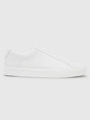 Rigby Cupsole Leather Trainer In White