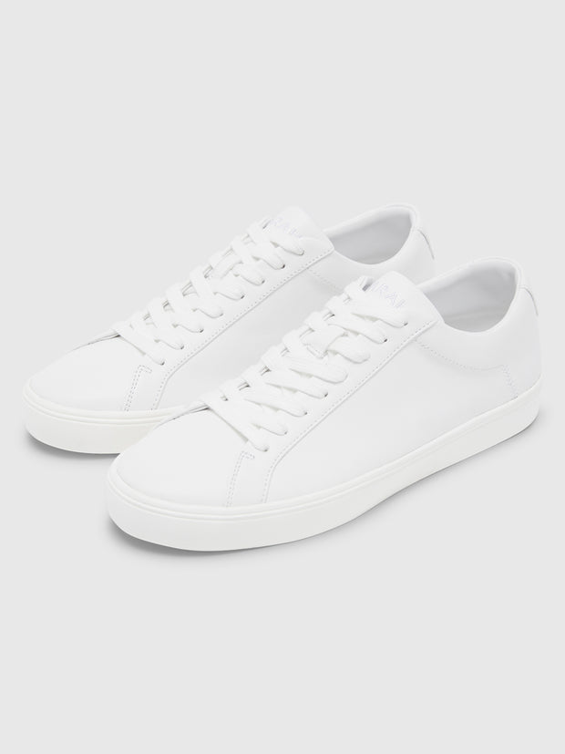 Rigby Cupsole Leather Trainer In White