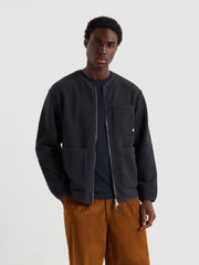 Fletcher Zip Through Fleece (True Navy) Front