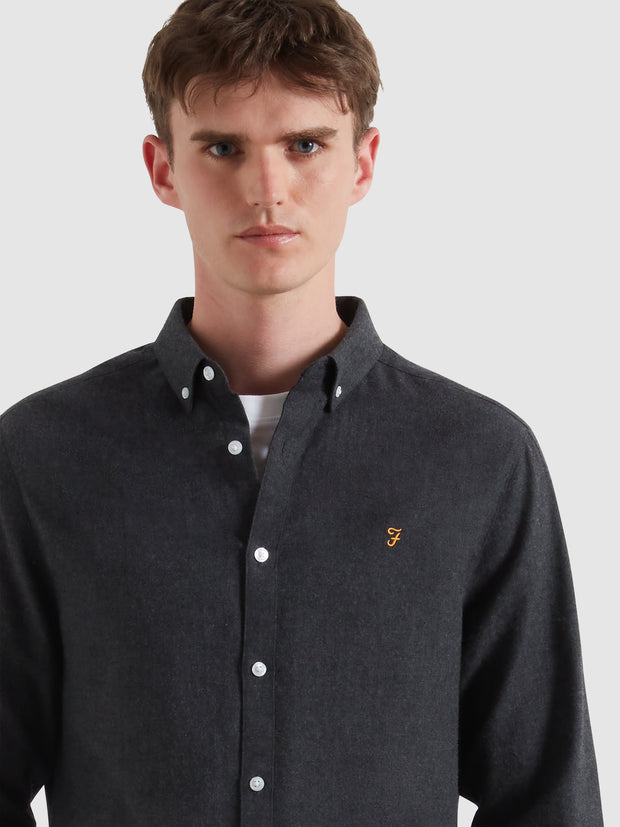 Milners Shirt (Charcoal Marl) Detail