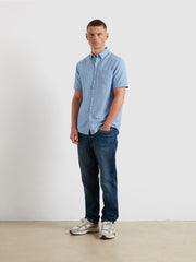 Boxworth Short Sleeve Shirt (Regatta Blue) Styled