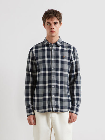 Weinand Check Shirt (True Navy) Front