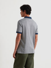Cotham Jacquard Polo Shirt (Yale) Back