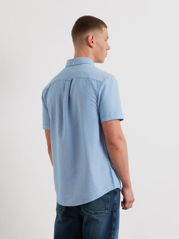 Boxworth Short Sleeve Shirt (Regatta Blue) Back