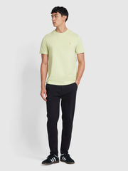 Danny Regular Fit Organic Cotton T-Shirt In Lime Green