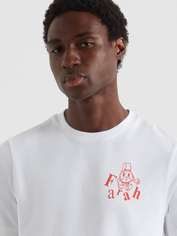 Marcham Graphic T-Shirt (White) Detail