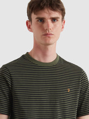 Castle Stripe T-Shirt (Evergreen) Detail