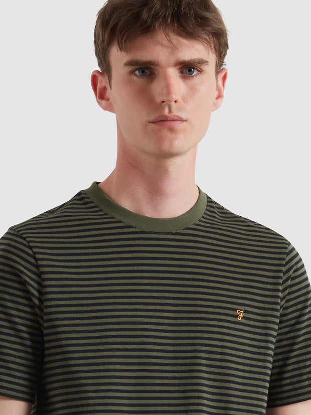 Castle Stripe T-Shirt (Evergreen) Detail