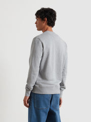 Lynmouth Graphic Sweatshirt (Light Grey Marl) Back