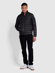 Joel Regular Fit Wadded Shell Jacket In Black