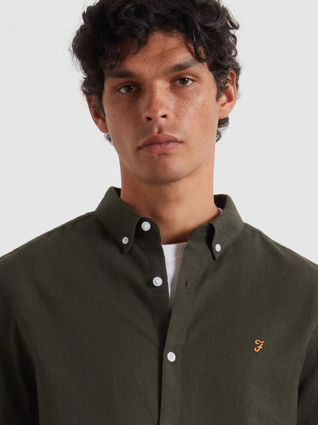 Milners Shirt (Evergreen Marl) Detail