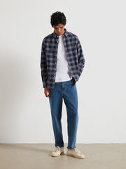 Brewer Check Oxford Shirt (Yale) Styled