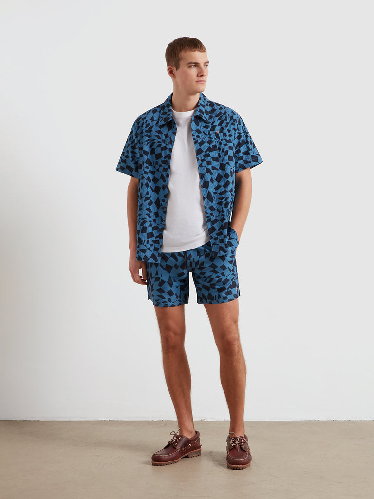 Colbert Checker Print Swim Shorts True