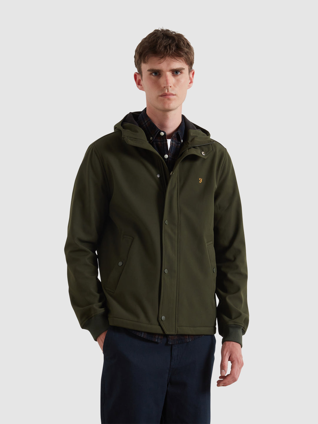 Brydon Coat In Green | Farah® Online