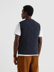 Campbell Quilted Gilet (True Navy) Back
