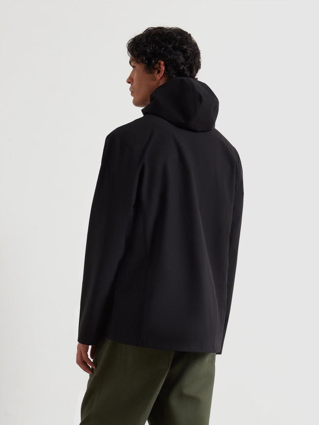 Rhodes Hooded Jacket (Black) Back