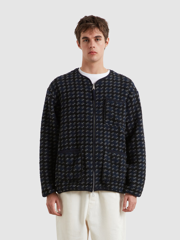 Danby Full Zip Sweatshirt (True Navy) Front