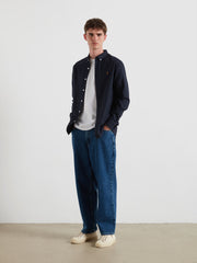 Milners Shirt (True Navy Marl) Styled