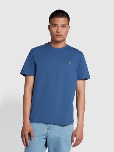Danny Regular Fit T-Shirt In Steel Blue