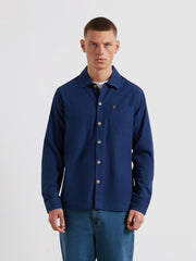 Ramsey Lightweight Overshirt (Midnight Blue) Front