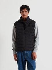 Kennedy Wadded Gilet (Black) Front