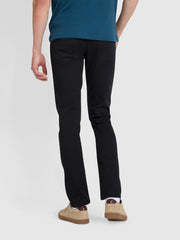 Drake Skinny Fit Twill Chinos In Black