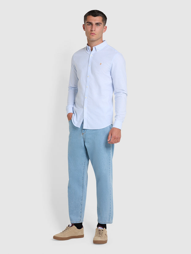 Hawtin – Cropped-Jeans mit entspannter Passform in Archiv-Waschung