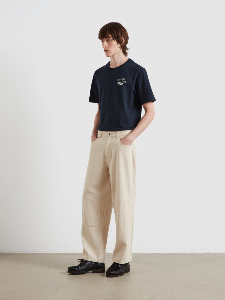 Sambrano Archive Canvas Trousers In Ecru