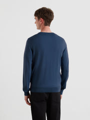 Mullen Merino Wool Sweater (Blue River) Back