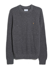 Sage Nepped Sweater (Grey Shade) Flat