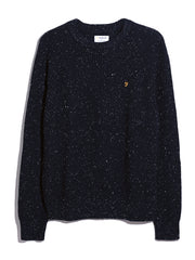 Sage Nepped Sweater (True Navy) Flat