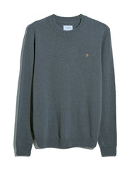 Maidstone Lambswool Sweater (Grey Shade) Flat