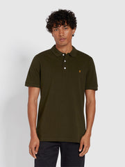 Blanes Schmal geschnittenes Poloshirt aus Bio-Baumwolle in Evergreen